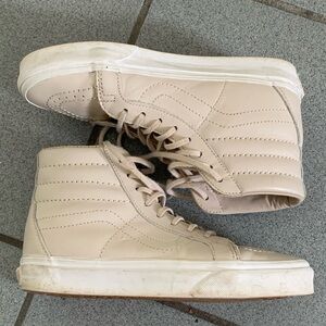 Pink Leather Vans (6women - 4.5men)